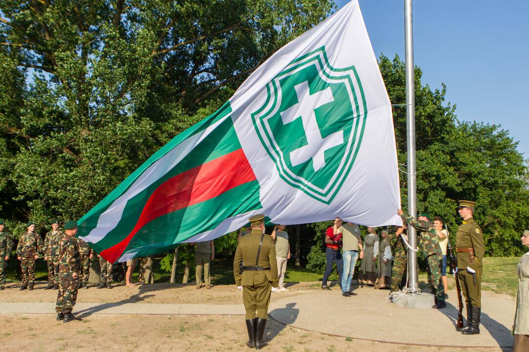 Iškelta Lietuvos šaulių sąjungos vėliava