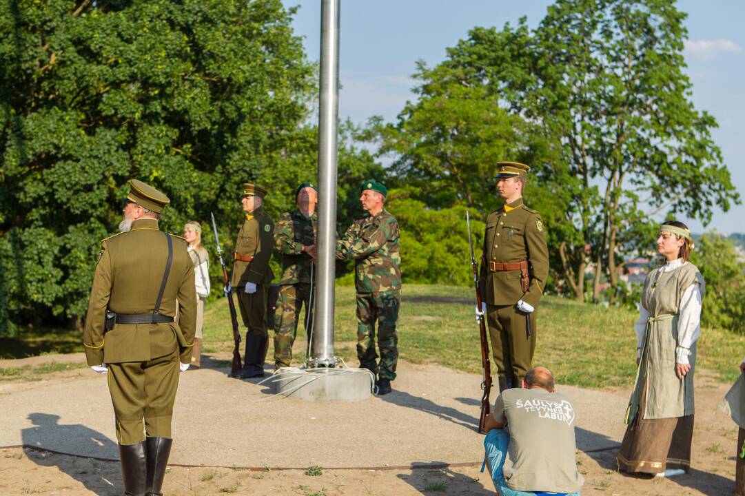 Iškelta Lietuvos šaulių sąjungos vėliava