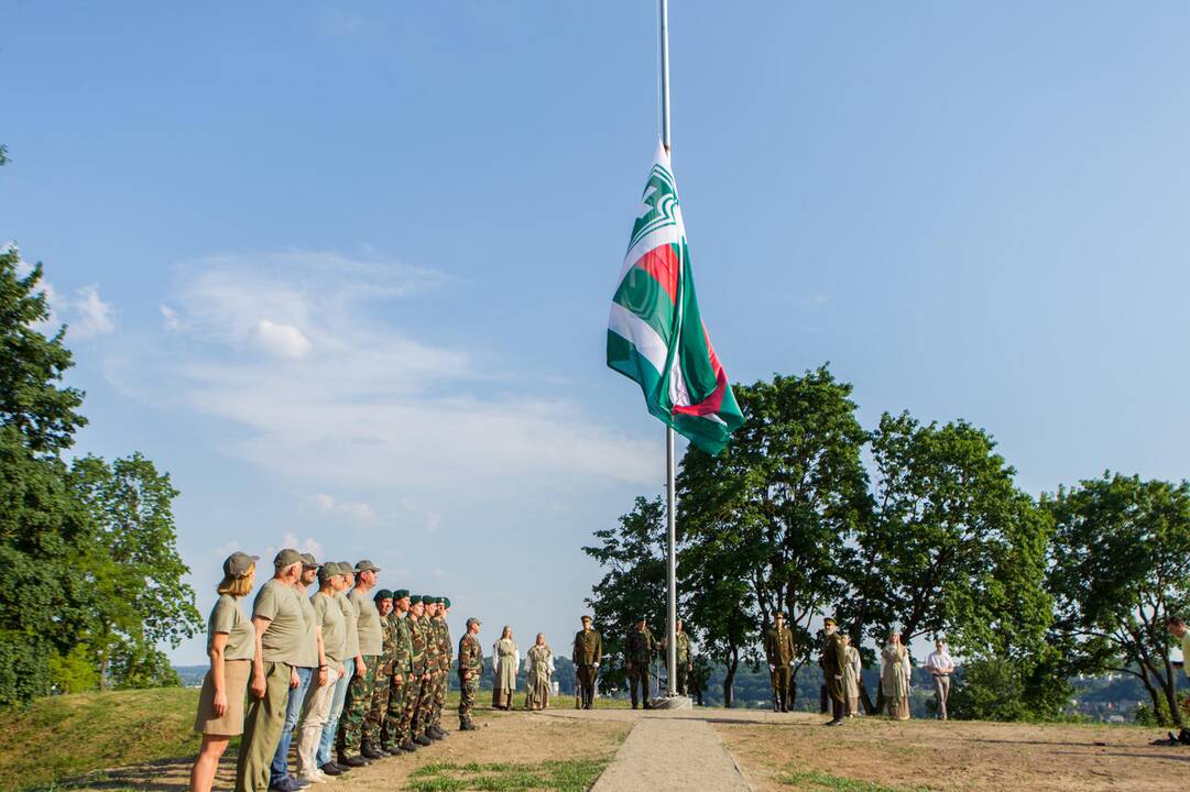 Iškelta Lietuvos šaulių sąjungos vėliava