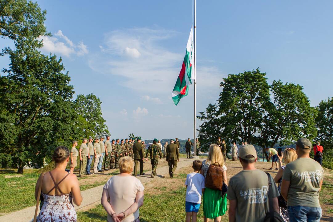 Iškelta Lietuvos šaulių sąjungos vėliava