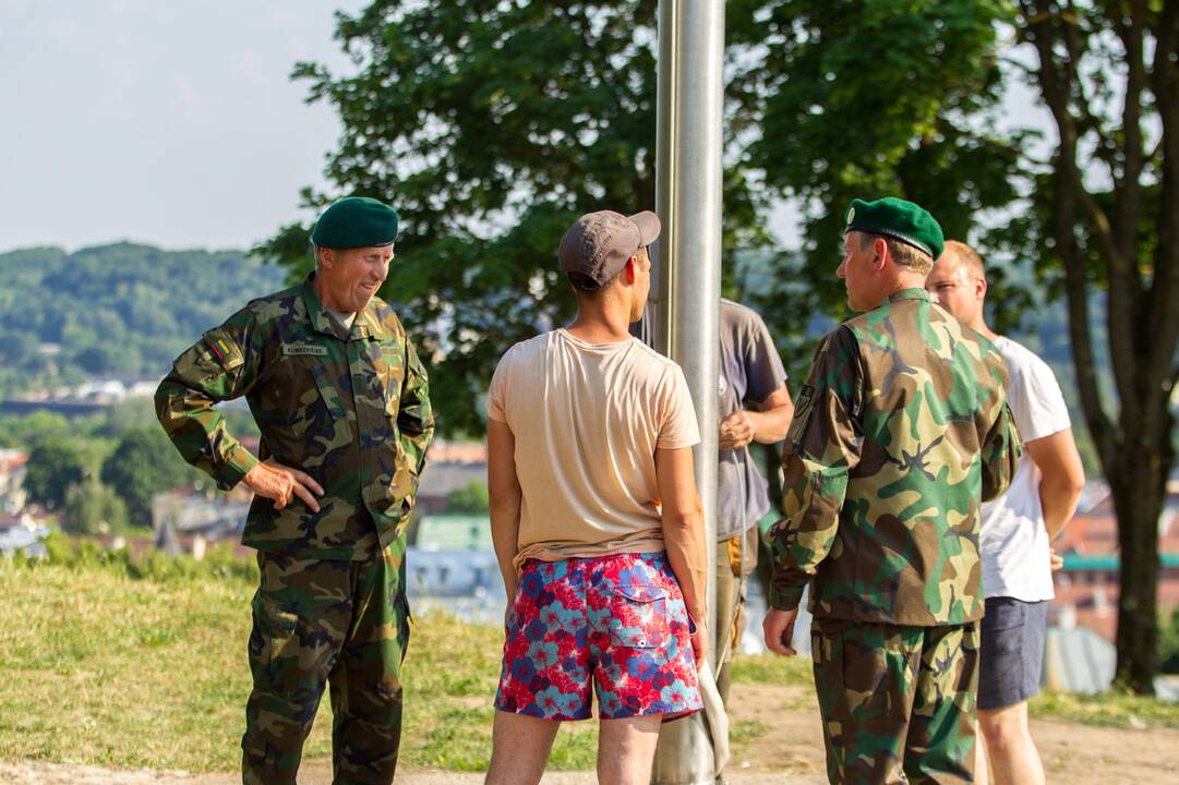 Iškelta Lietuvos šaulių sąjungos vėliava