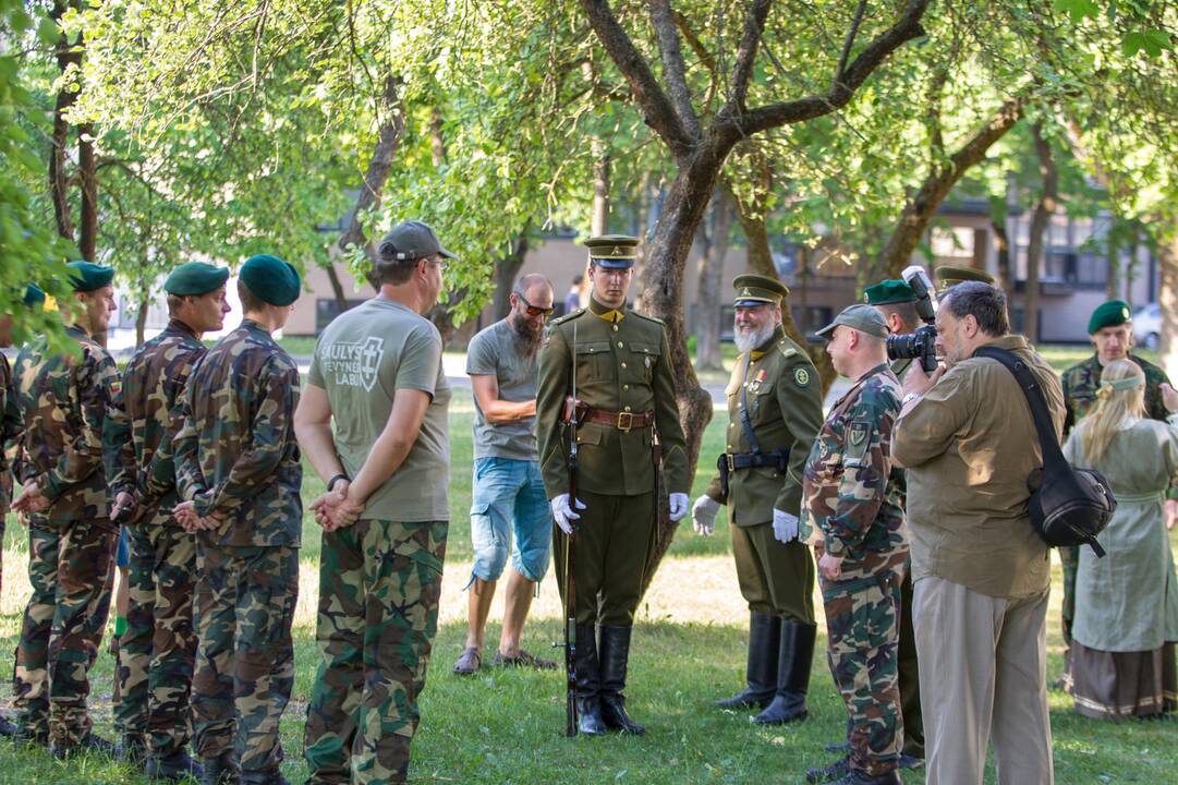 Iškelta Lietuvos šaulių sąjungos vėliava
