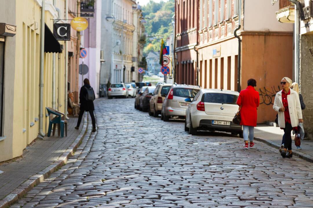 Iškleręs M. Daukšos gatvės grindinys