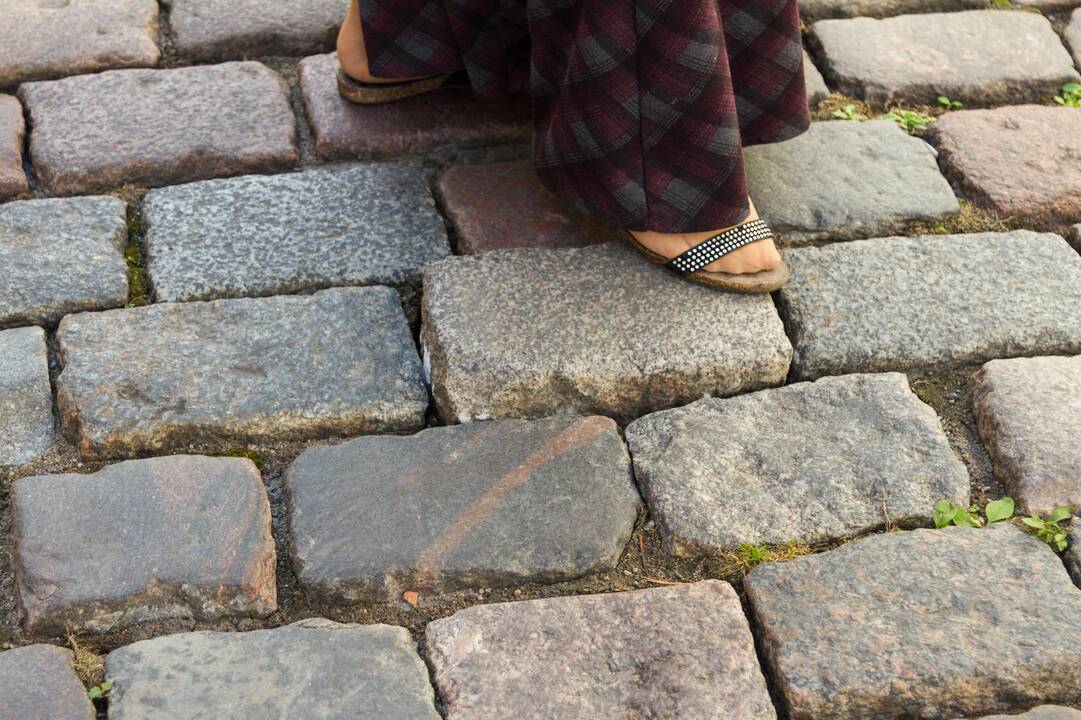 Iškleręs M. Daukšos gatvės grindinys