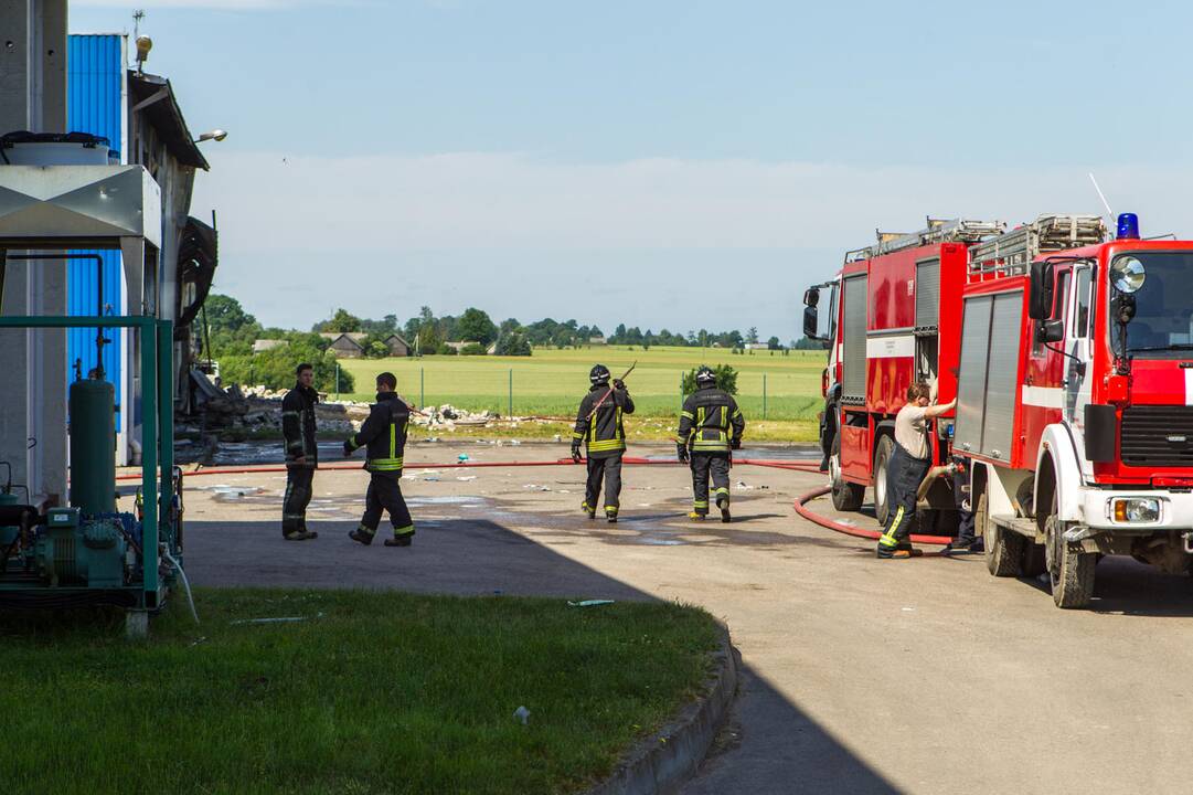 Kauno rajone degė mėsos perdirbimo įmonė