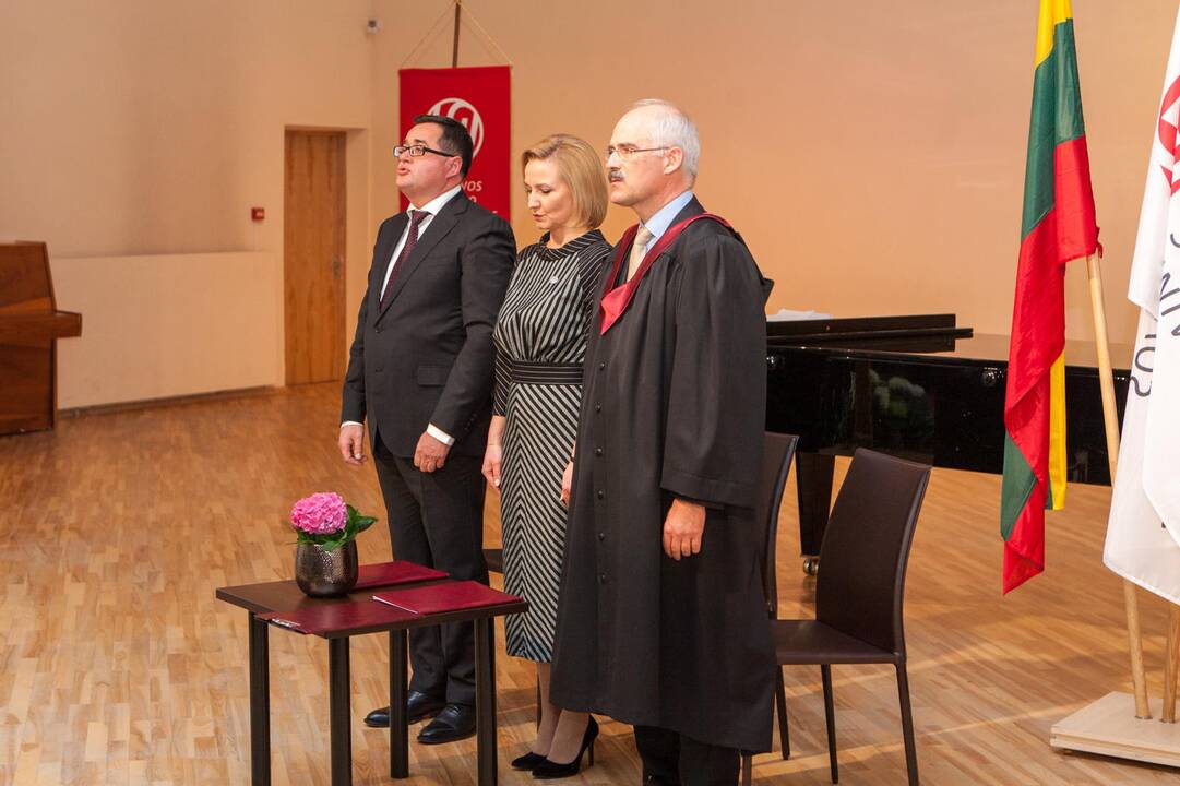 Lietuvos sporto universiteto rektorės inauguracija
