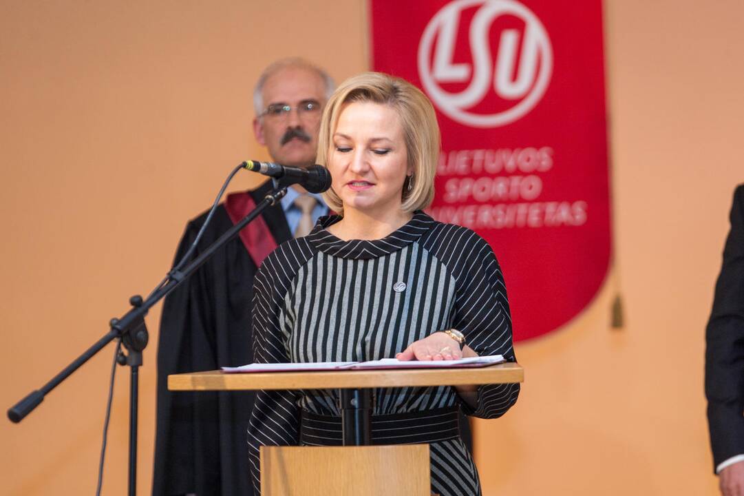 Lietuvos sporto universiteto rektorės inauguracija