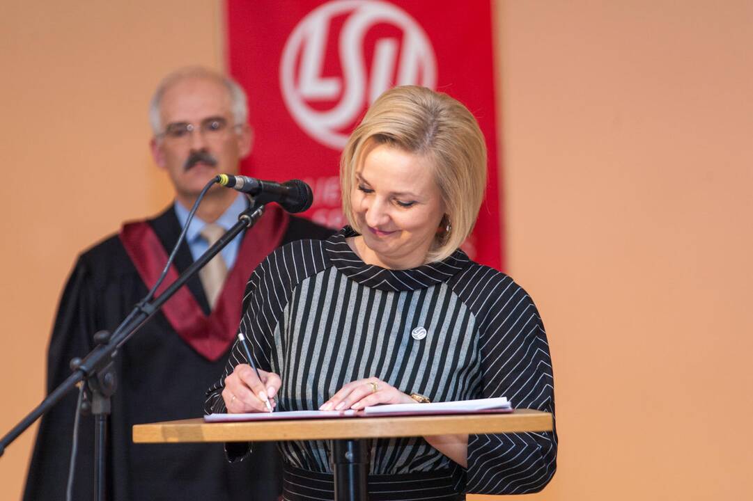 Lietuvos sporto universiteto rektorės inauguracija