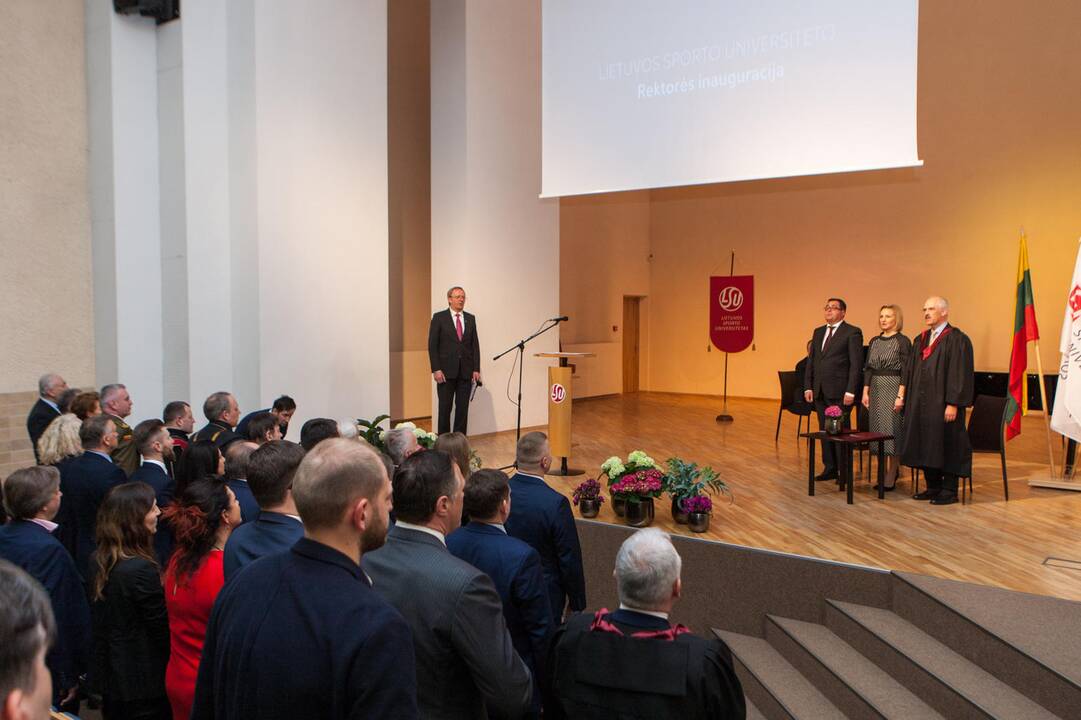 Lietuvos sporto universiteto rektorės inauguracija