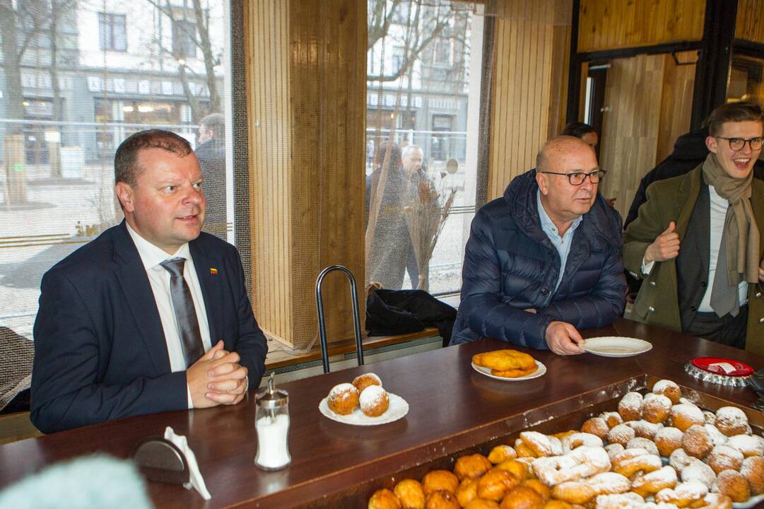 Premjeras S. Skvernelis ir V. Matijošaitis lankėsi spurginėje