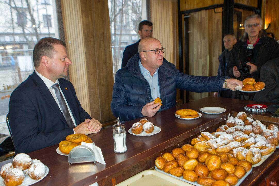 Premjeras S. Skvernelis ir V. Matijošaitis lankėsi spurginėje