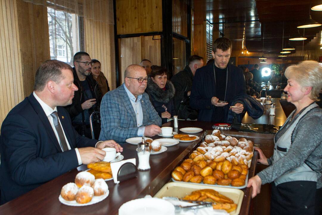 Premjeras S. Skvernelis ir V. Matijošaitis lankėsi spurginėje