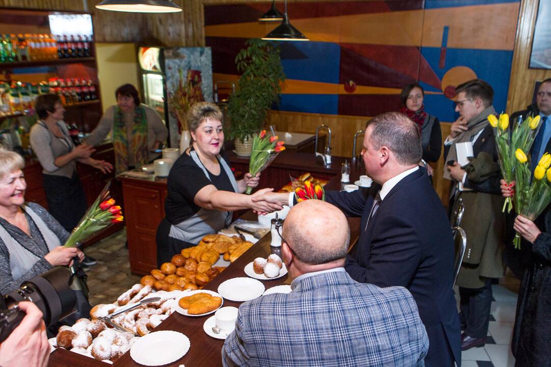Premjeras S. Skvernelis ir V. Matijošaitis lankėsi spurginėje