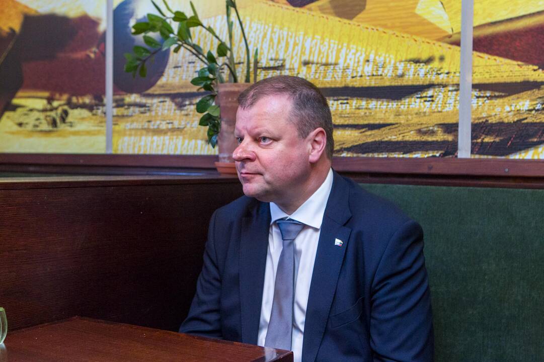 Premjeras S. Skvernelis ir V. Matijošaitis lankėsi spurginėje