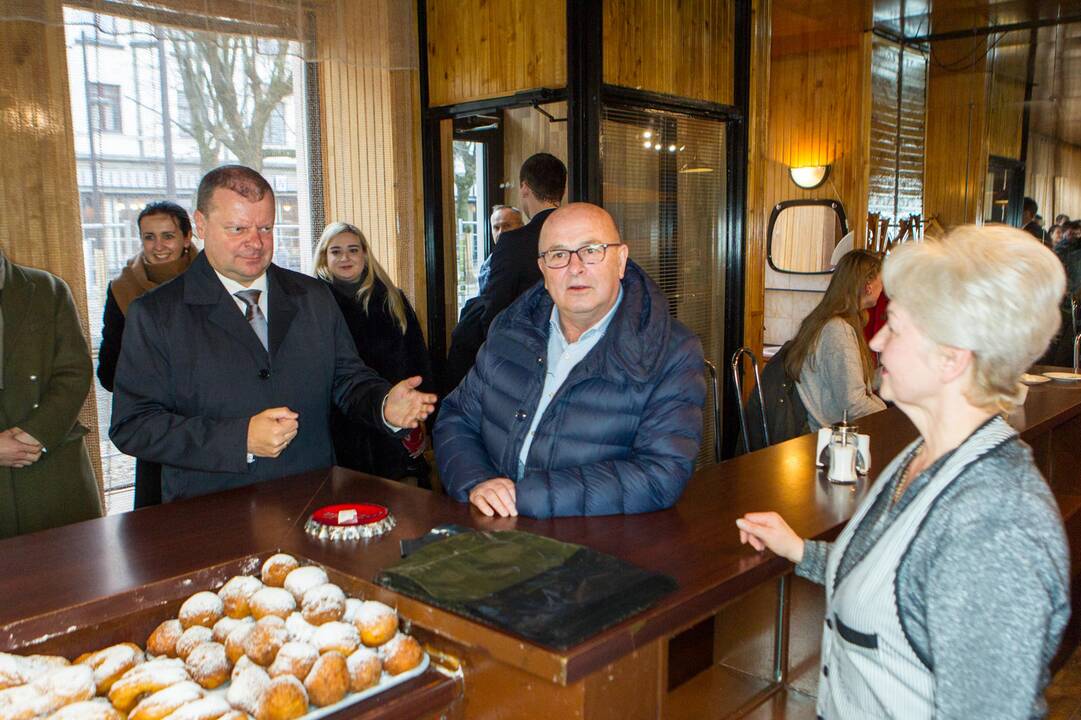 Premjeras S. Skvernelis ir V. Matijošaitis lankėsi spurginėje