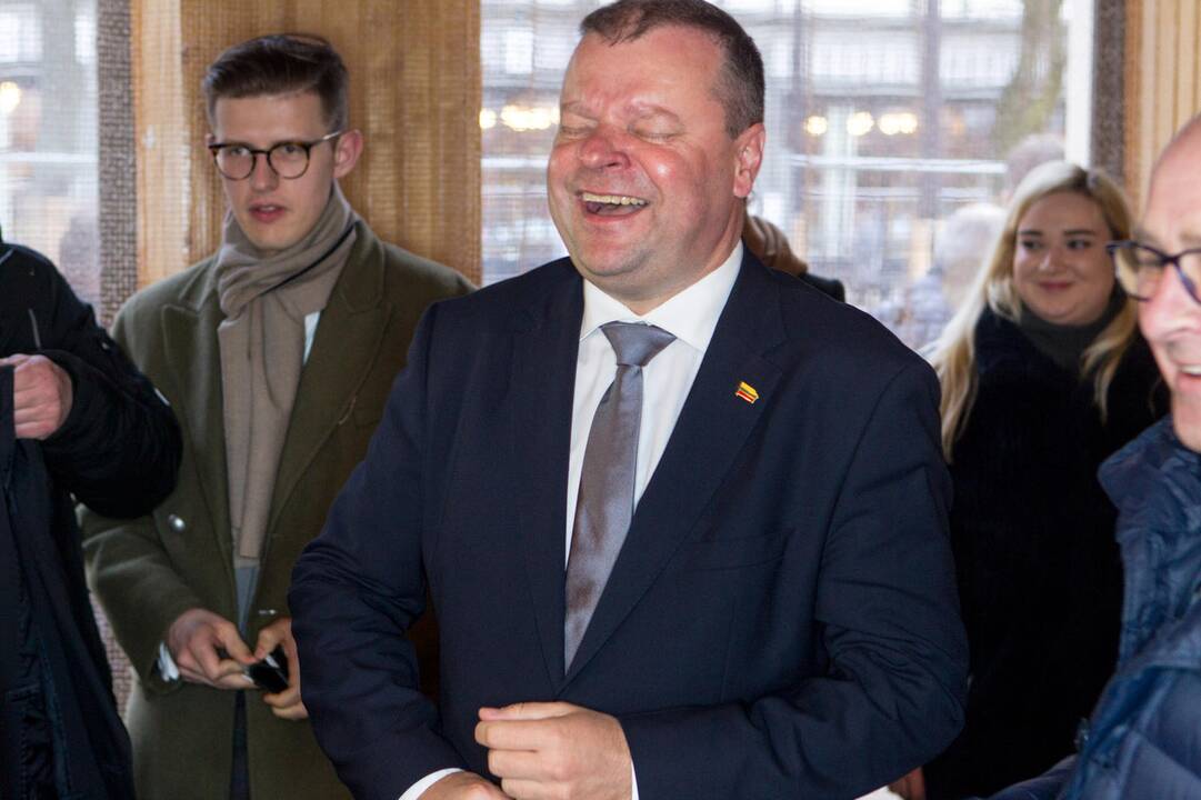 Premjeras S. Skvernelis ir V. Matijošaitis lankėsi spurginėje