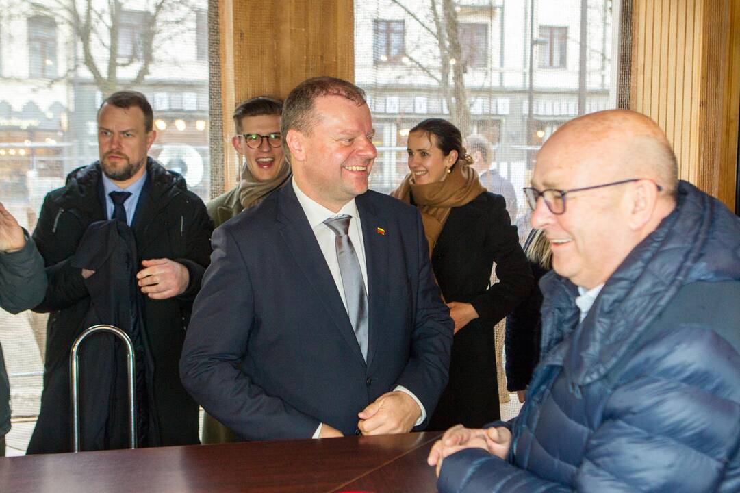 Premjeras S. Skvernelis ir V. Matijošaitis lankėsi spurginėje