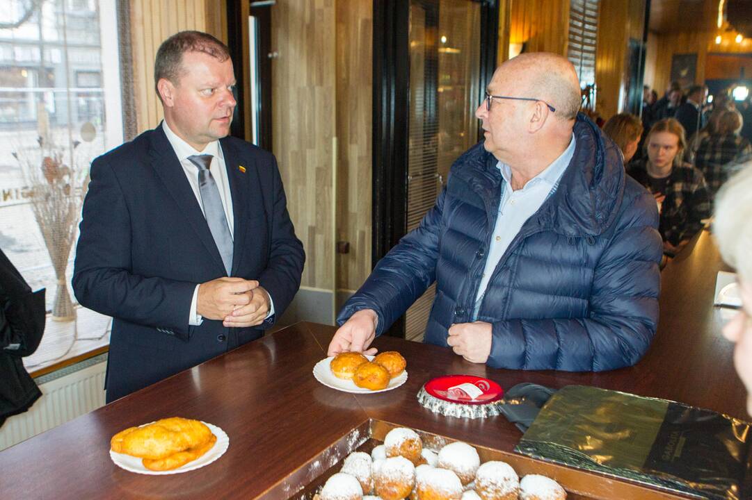 Premjeras S. Skvernelis ir V. Matijošaitis lankėsi spurginėje