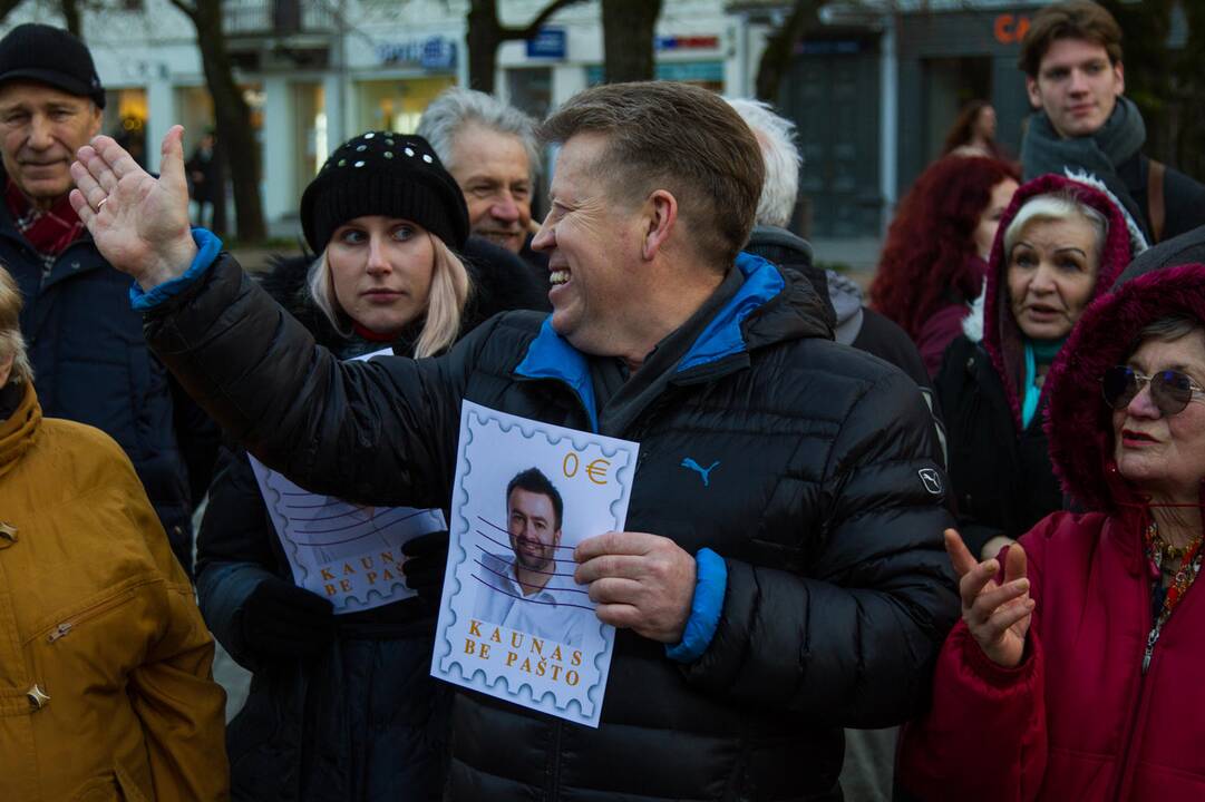 Protestas dėl Centrinio pašto išsaugojimo