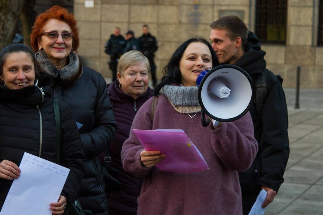 Protestas dėl Centrinio pašto išsaugojimo