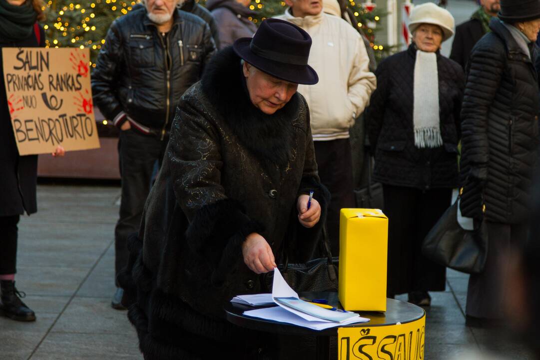 Protestas dėl Centrinio pašto išsaugojimo