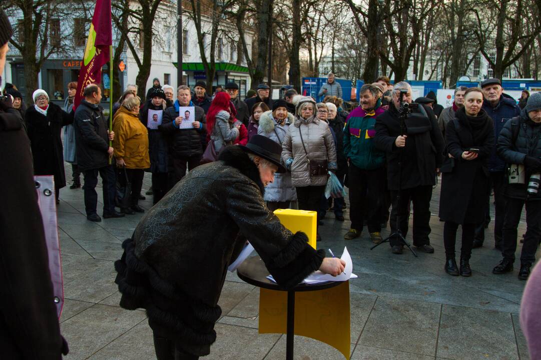 Protestas dėl Centrinio pašto išsaugojimo