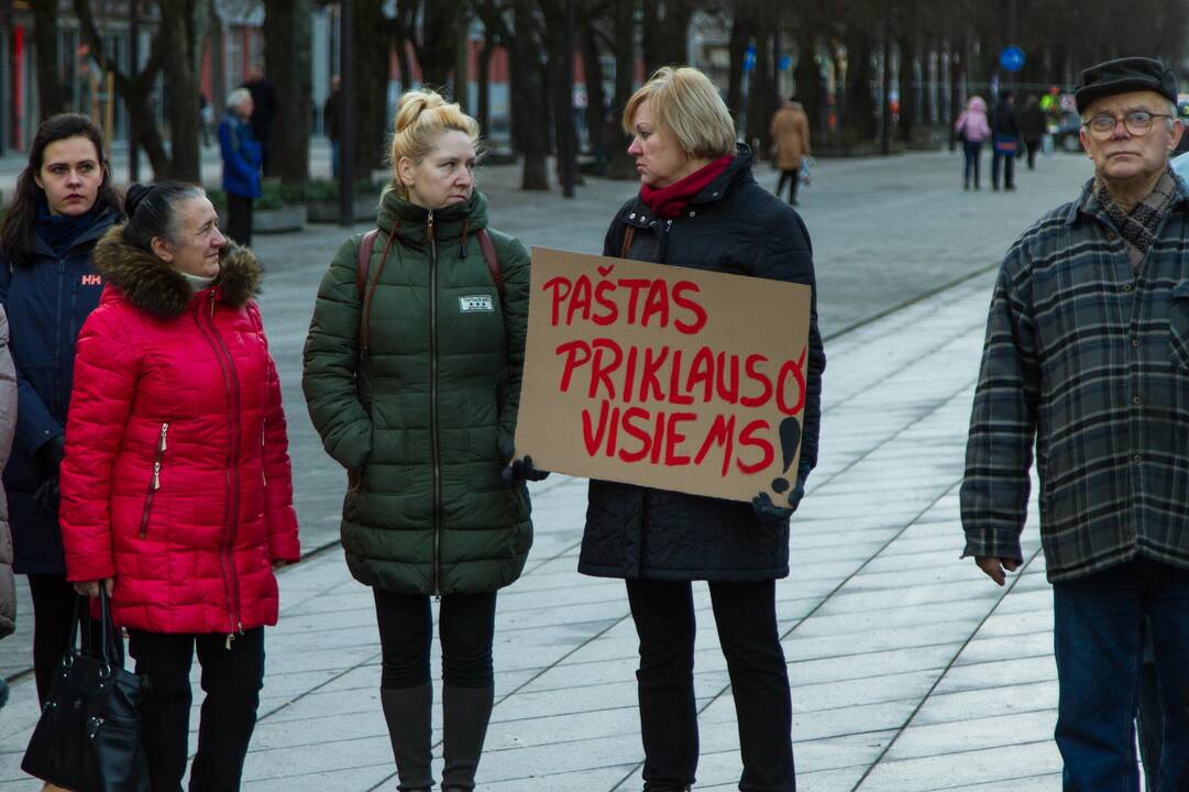 Protestas dėl Centrinio pašto išsaugojimo
