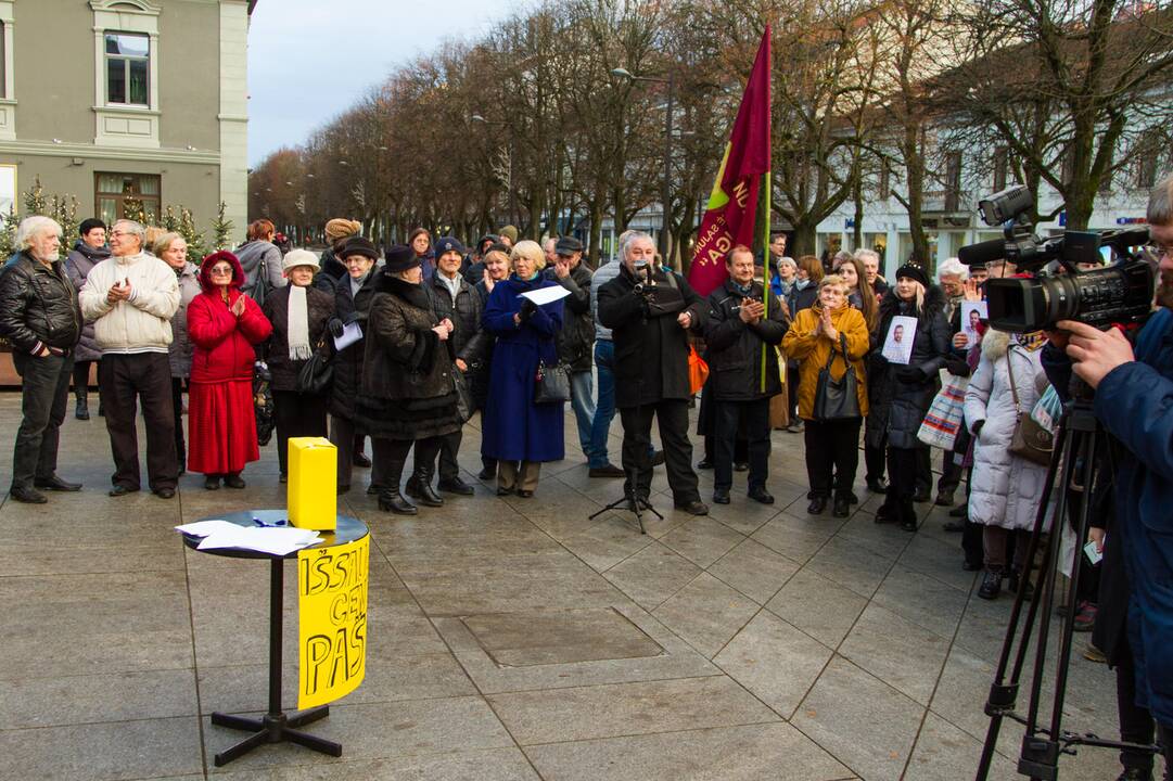Protestas dėl Centrinio pašto išsaugojimo