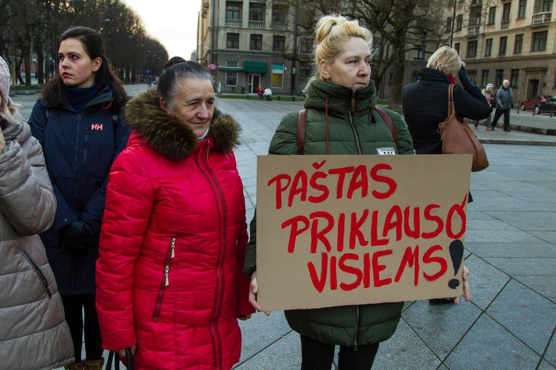 Protestas dėl Centrinio pašto išsaugojimo