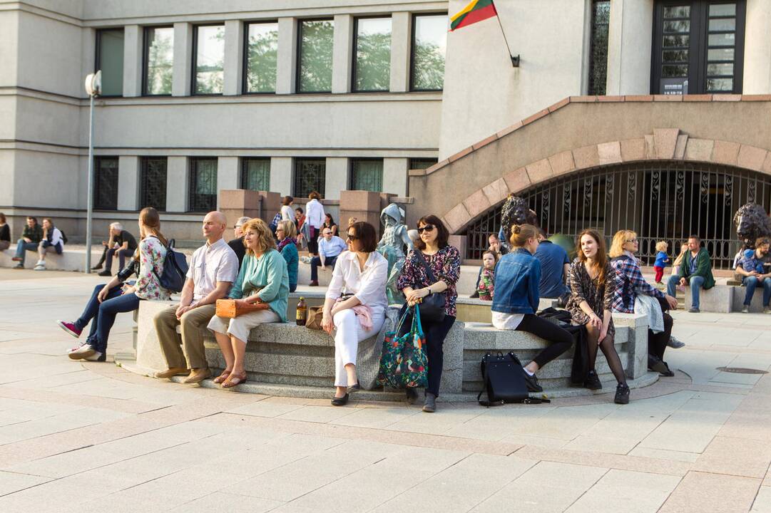 Vaikų piešinių akcija Kaunas Jazz ant grindinio