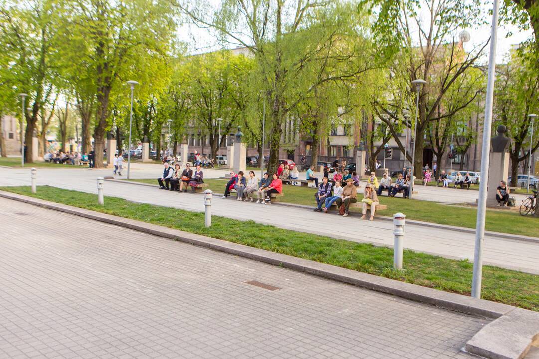 Vaikų piešinių akcija Kaunas Jazz ant grindinio