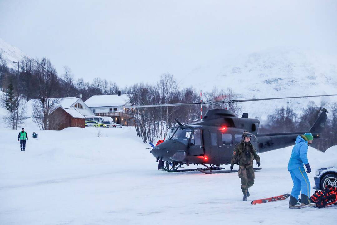 Norvegijoje per laviną dingę 4 slidininkai veikiausiai mirė