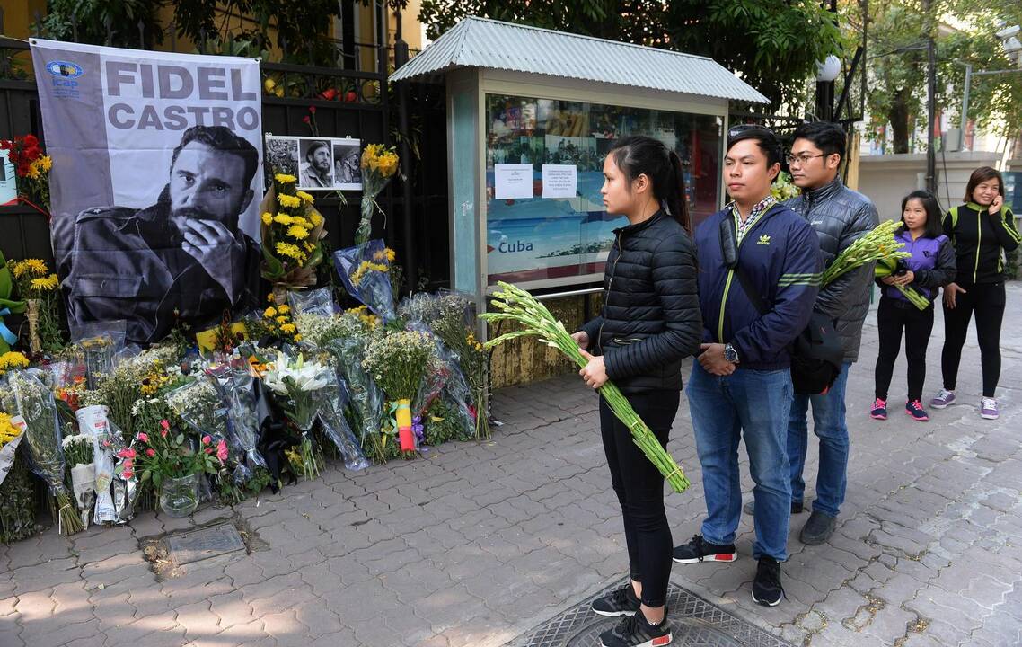F. Castro laidotuvės Kuboje