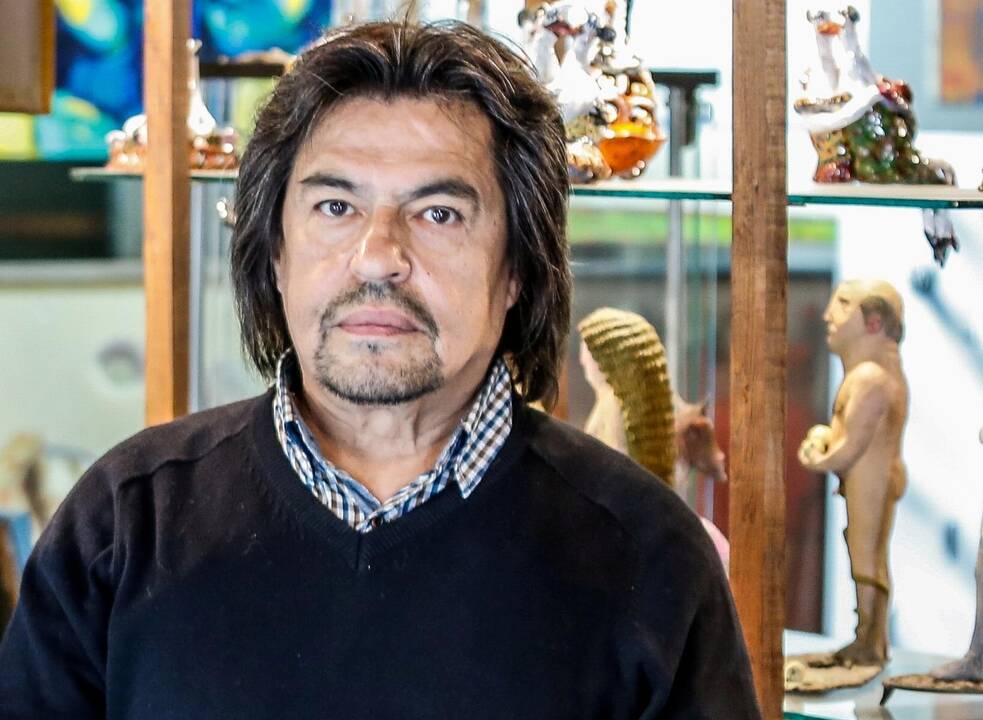 Keramikas I.Barotis savo galerijoje.