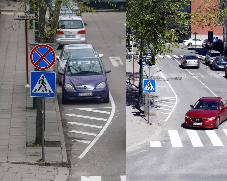 Pasitaisė: sumaištį kėlęs kelio ženklas buvo nukabintas.