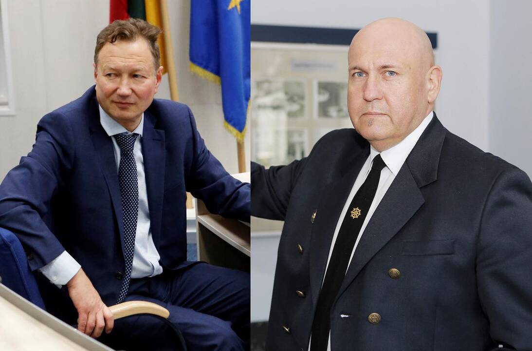 Kandidatai: į antrąjį KU rektoriaus rinkimų turą pakliuvo laikinasis rektorius A.Razbadauskas (kairėje) ir Lietuvos aukštosios jūreivystės mokyklos direktorius V.Senčila.