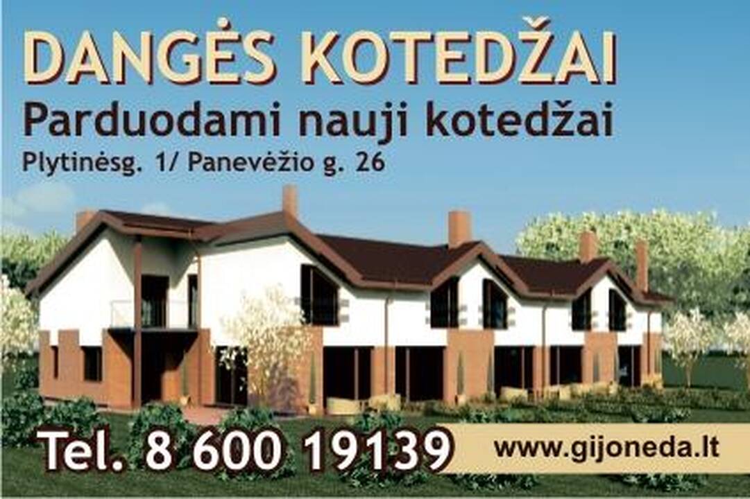 Perspektyva: iki kitų metų pavasario uostamiesčio Panevėžio gatvėje iškils dar vienas penkių butų kotedžas.