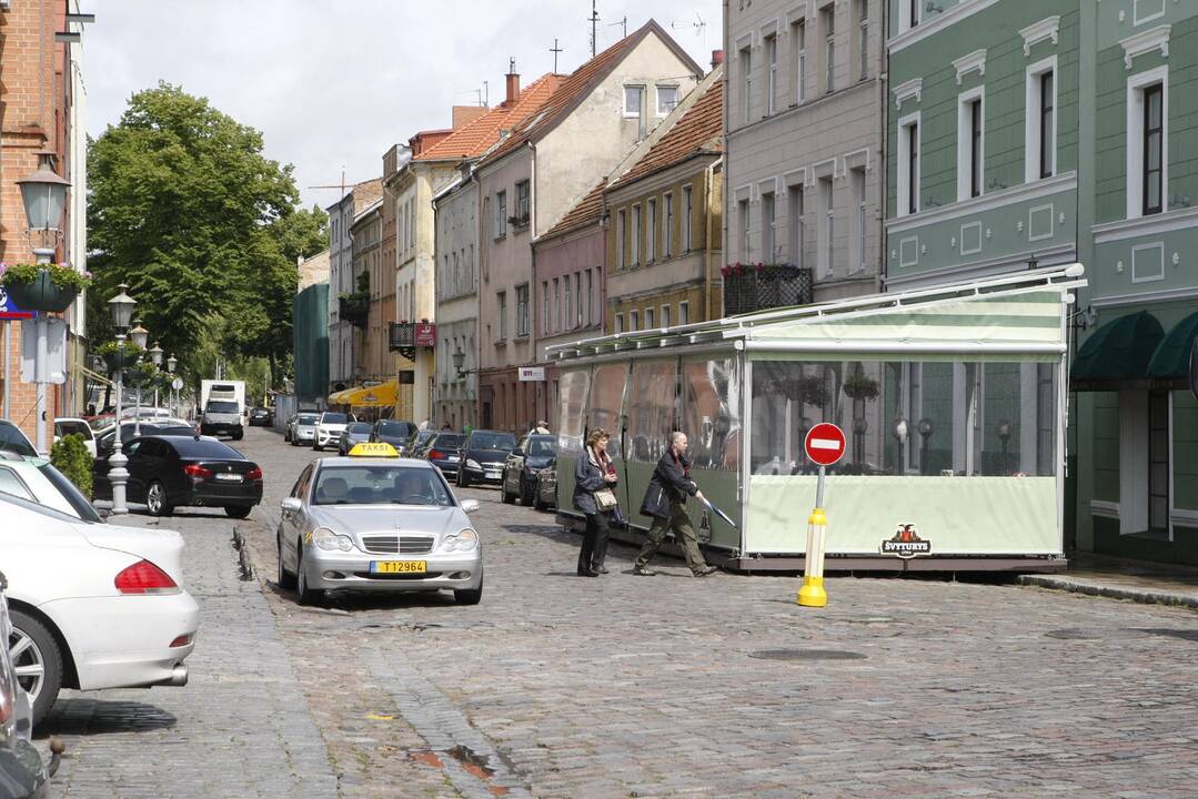 Taksi vežėjai nori Žvejų gatvės