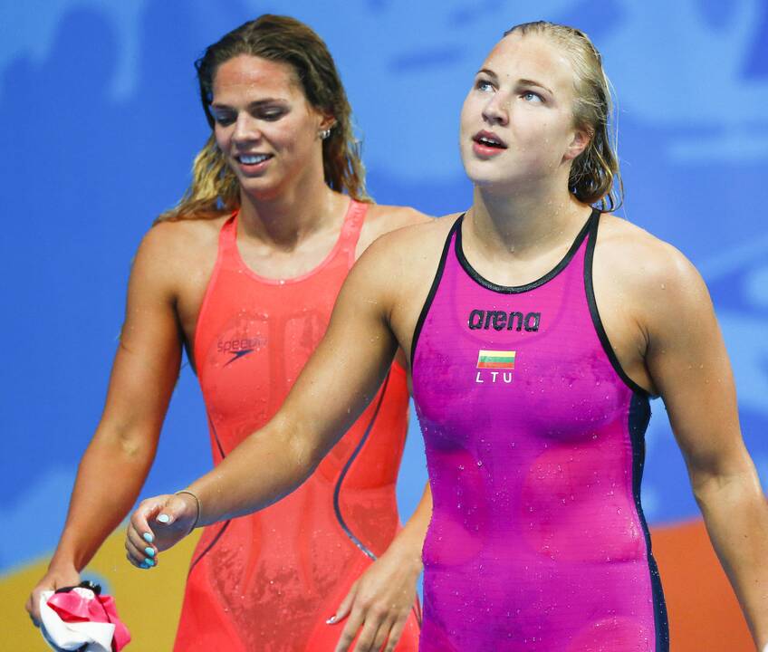 50 m plaukimo laisvuoju stiliumi rungtyje R. Meilutytė finišavo 37-a