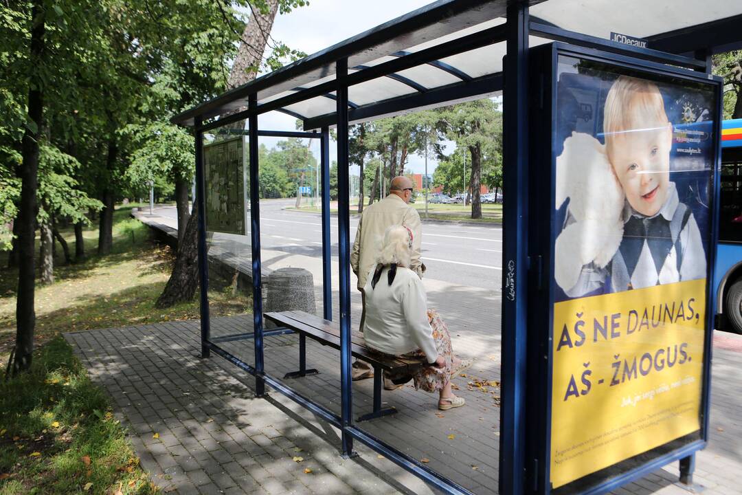 Užkliuvo: šiomis dienomis vandalai suniokojo Herkaus Manto gatvėje stovintį viešojo transporto laukimo paviljoną.