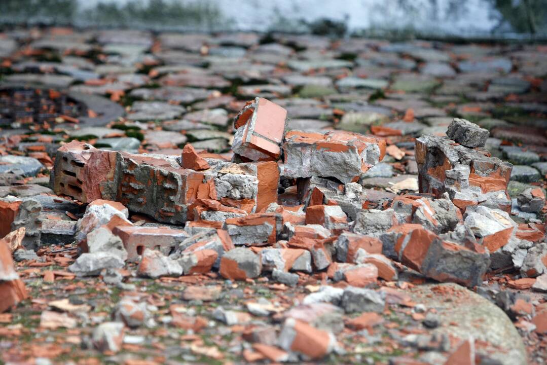 Apsauga: tinklas saugo praeivius nuo netikėtumų.