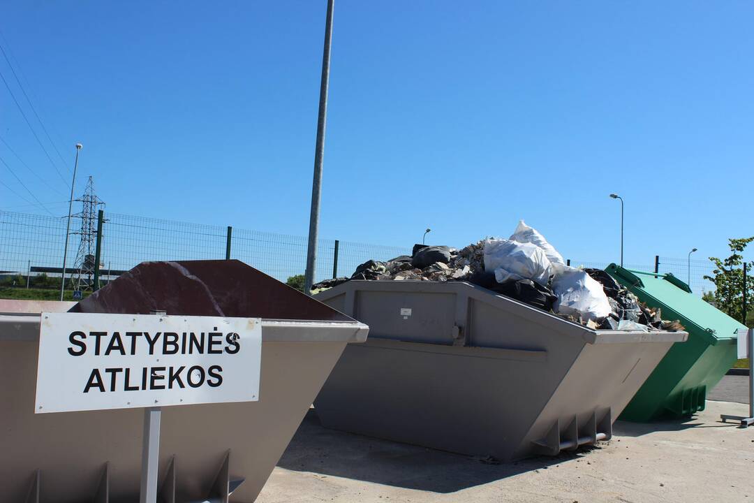 Statybines atliekas – tik ne į bendrą konteinerį