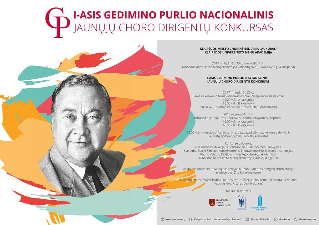 G. Purlio nacionalinis jaunųjų dirigentų konkursas Klaipėdoje