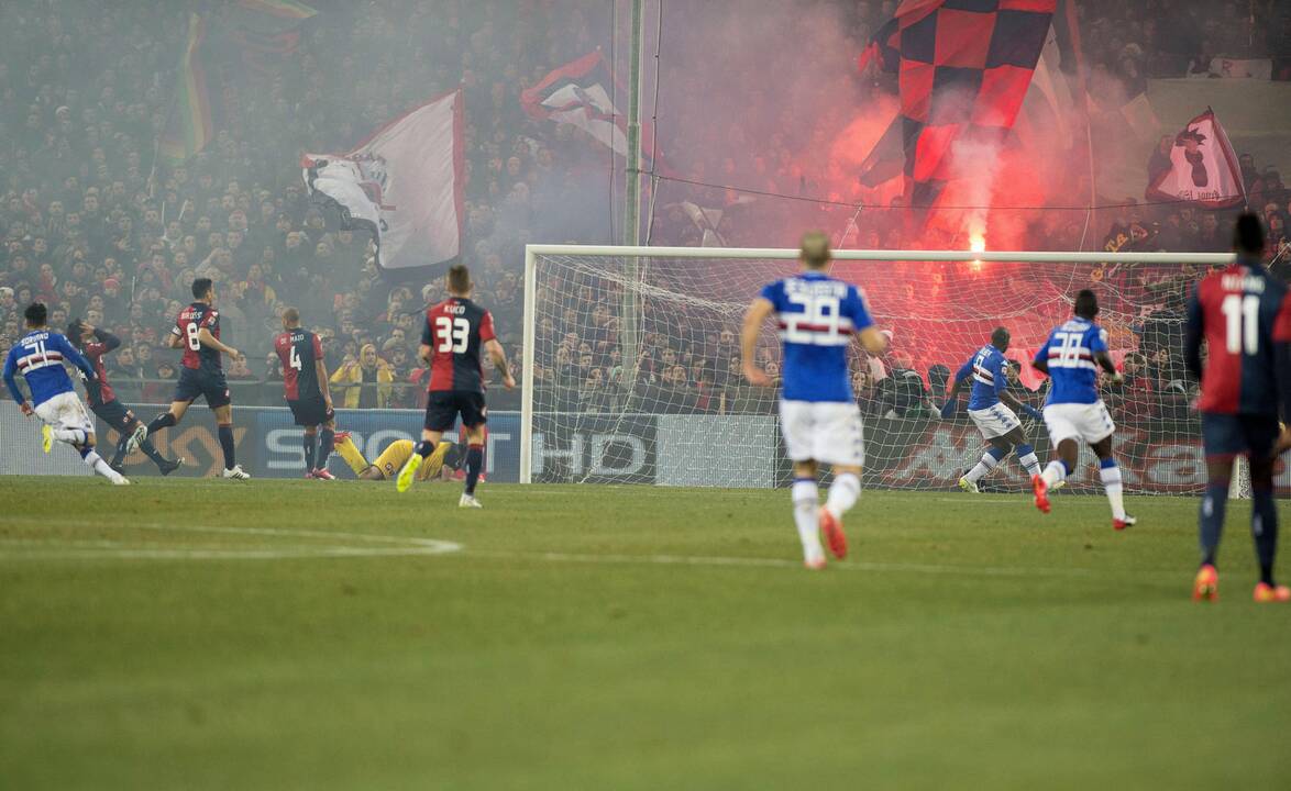 Netikėta "Sampdoria" ekipos nesėkmė Europos lygos rungtynėse