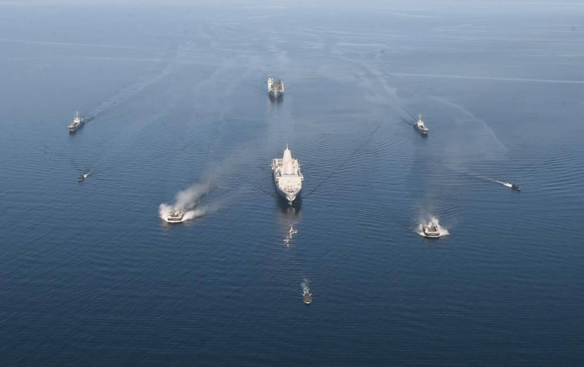 Misija: pernai NATO karinių pratybų „Baltops“ laivai manevravo prie Vokietijos krantų.