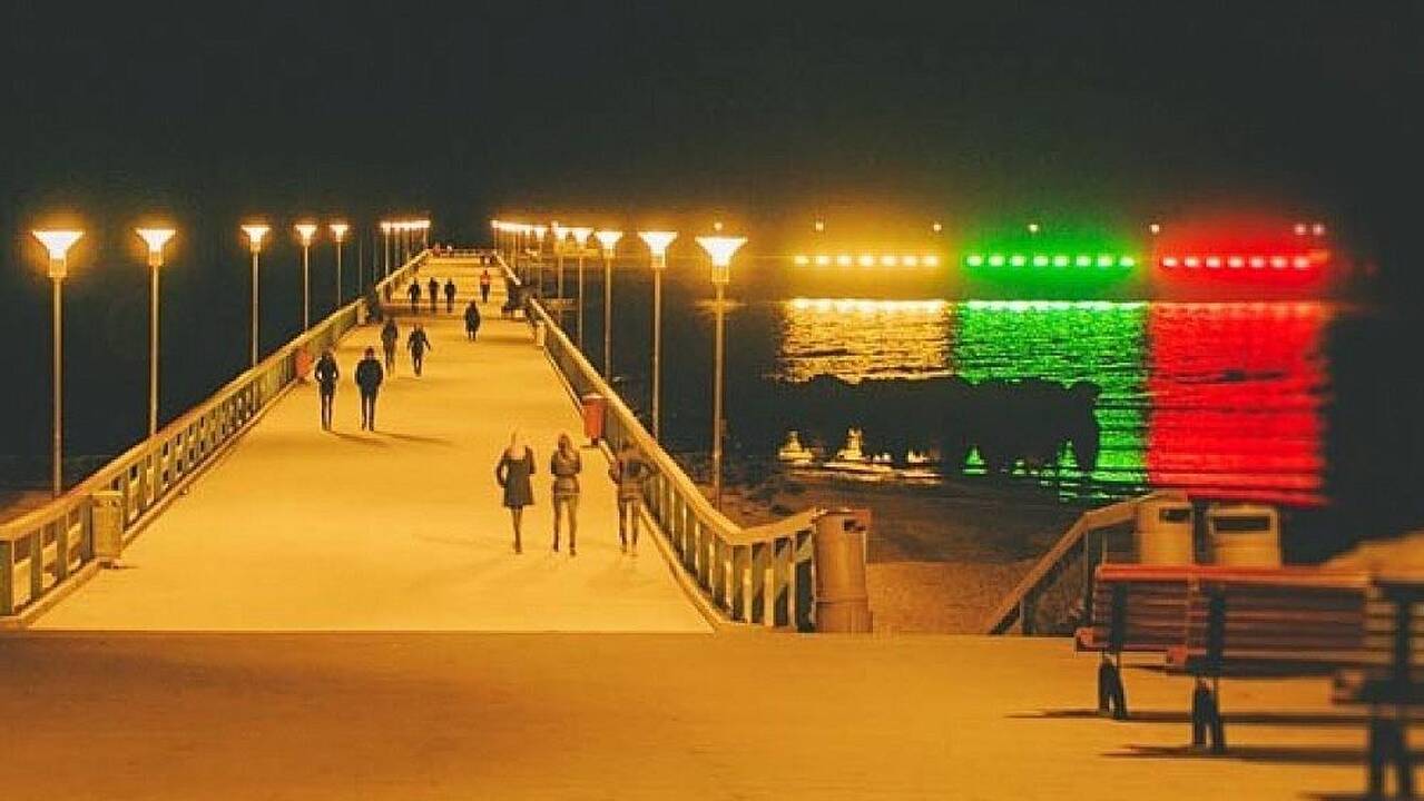 Palanga Lietuvą pasveikins iškeldama didžiausią trispalvę virš Baltijos