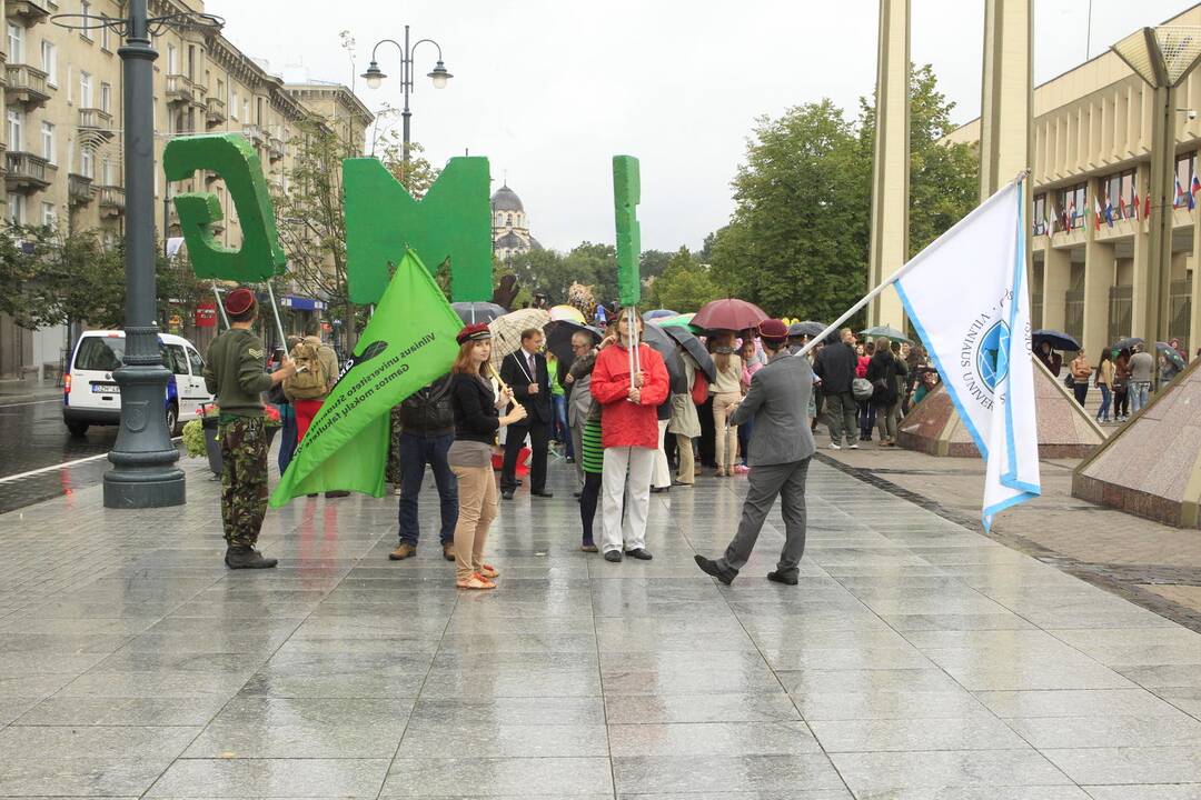Vilniaus universiteto studentai pasitiko mokslo metus