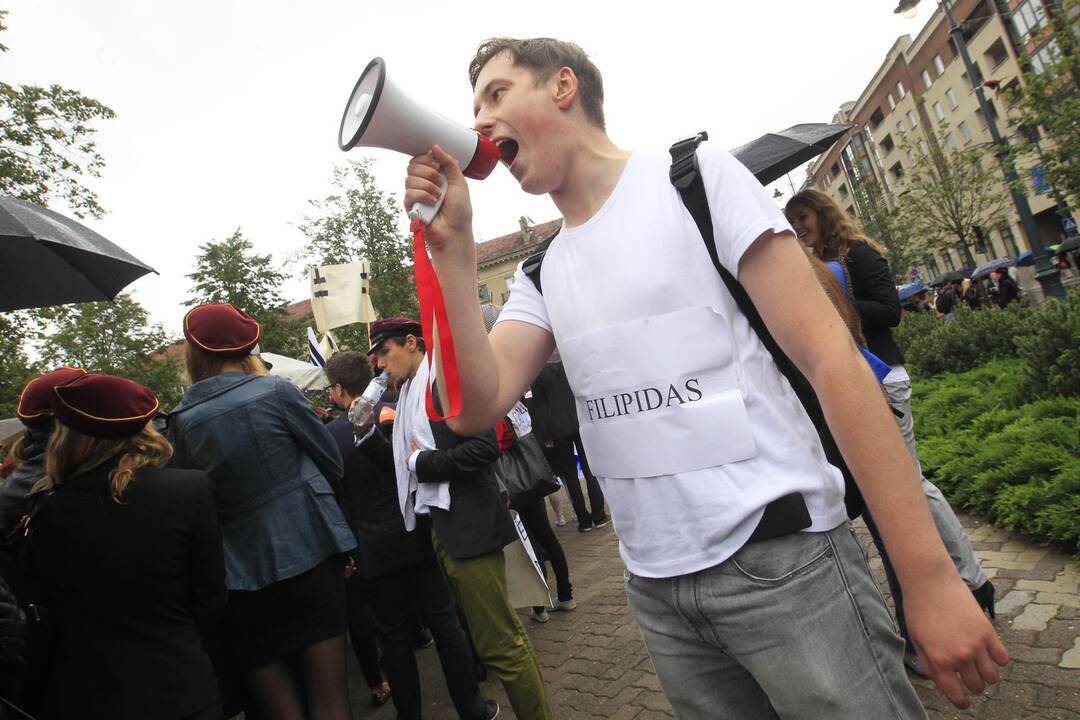 Vilniaus universiteto studentai pasitiko mokslo metus