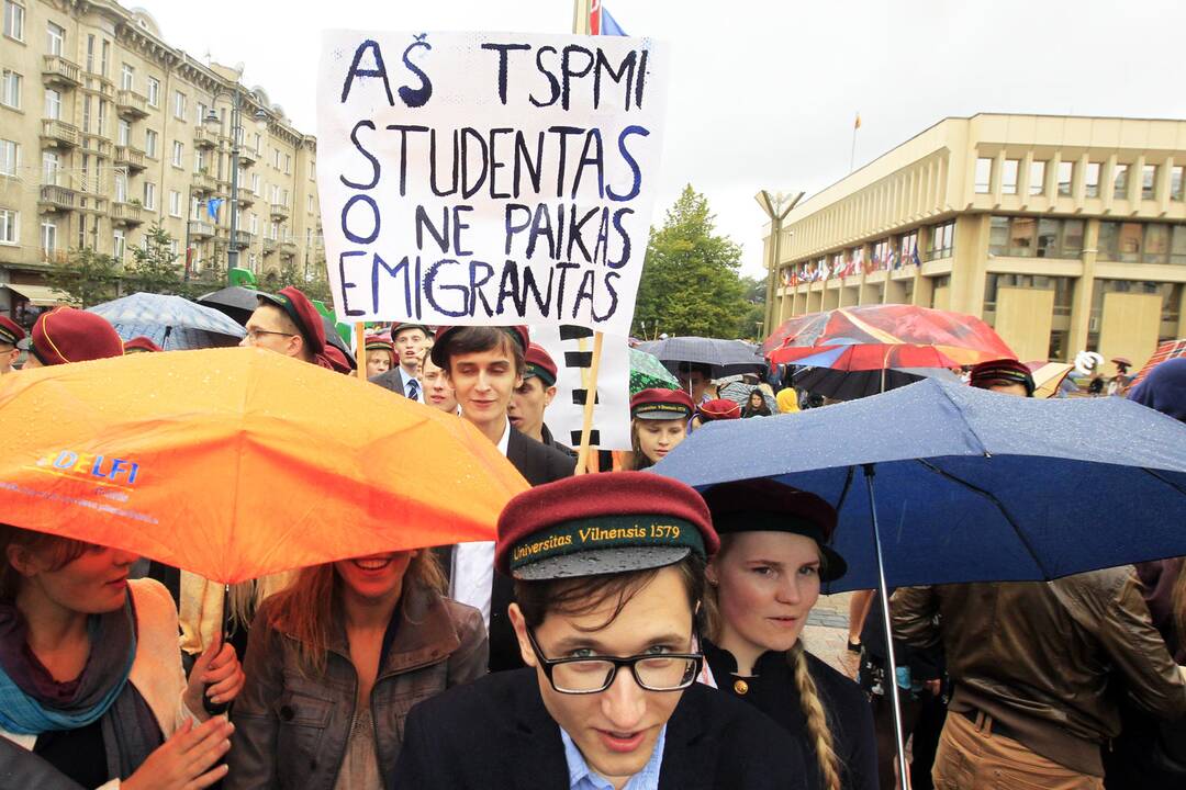 Vilniaus universiteto studentai pasitiko mokslo metus