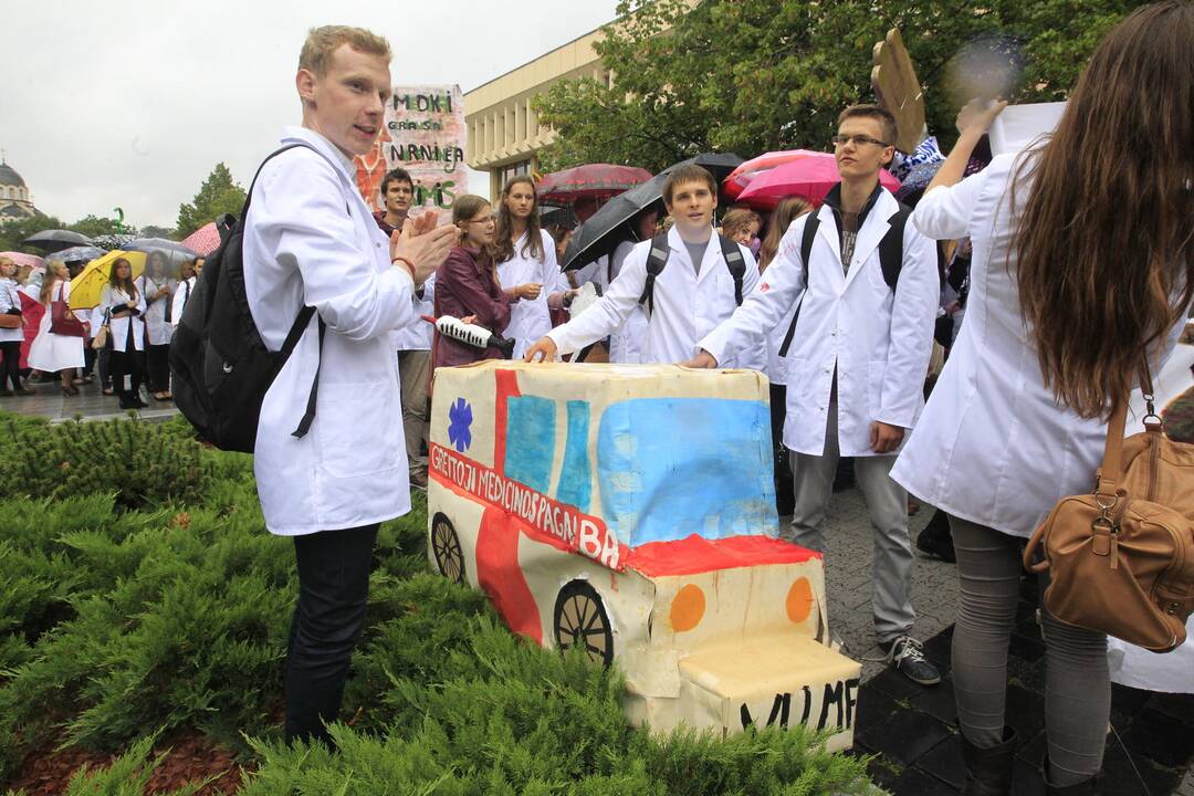 Vilniaus universiteto studentai pasitiko mokslo metus